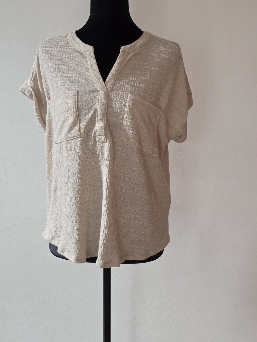 Cable & Gauge Cream Knit Top - Cream